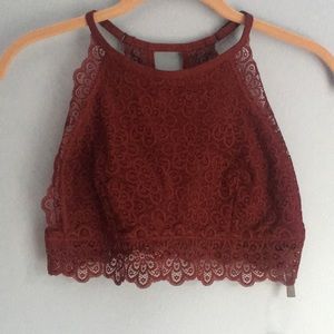 Aerie lace high neck bralette